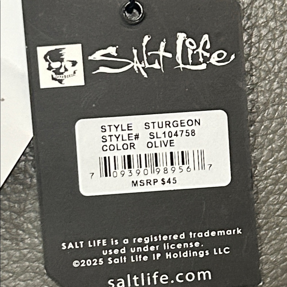 Salt Life Olive Green Men's Bag NWT RETAIL $45 10x5” - Picture 4 of 10
